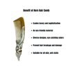 Natural Buffalo Horn Comb, Horn Comb For Hair, Anti-Static Horn Comb, Hair Comb, Beard Comb, Horn Fine Tooth Comb, Gift For Men Women,For Mom,Wife,Daughter Mother Day's, Birth Day (Style B)