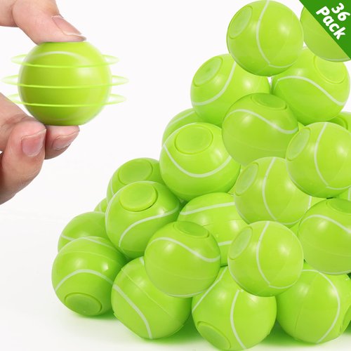 SCIONE 36pack Sports Ball Party Favors for Kids 4-8 8-12 Sports Fidget Spinner Ball Goodie Bag Stuffers Classroom Prizes Return Gifts for Kids Birthday Party Favors Bulk Toys for Kids Prizes