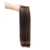 Clip in Hair Extensions Balayage Dark Brown Mixed Chestnut Brown Hair Extensions Clip in Human Hair Invisible Remy Natural Hair Extensions Silky Straight 120g 8pcs (20 inch, 2/6/2)
