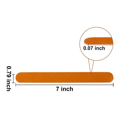 LNAUJS 24 Pack Nail File, Wooden Emery Board Nail File for Nature Nail, Dual Sided Manicure Tool Set, Compact Emery Boards, 7 Inches