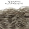 BHF 20 inch Wavy Clip in hair Extensions Full Head Synthetic Thick Hair Piece for Women 6pcs Double Weft Long Curly Hair Extensions（Light Blonde Mix Golden Blonde）