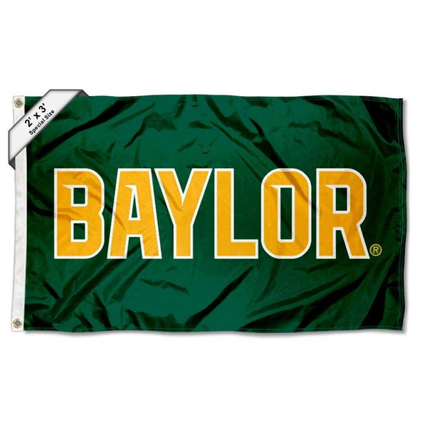 Baylor Bears Wordmark Small 2x3 Foot Flag