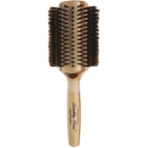 Olivia Garden Healthy Hair Eco-Friendly Bamboo 100% Boar Round Hair Brush HH-B50 (3 1/4")