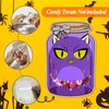 Halloween Party Favors for Kids-50 Pack Mason Jars Shape with Candy Bags, 5 Design Halloween Cards for Trunk or Treat Party Gift, Halloween Cardstock Fall Crafts for Kids Halloween Craft Supplies