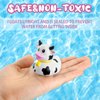 Relaxgiant 24 Pcs Cow Ducks Mini Cow Rubber Ducks Bulk Cow Print Duck for Birthday Party Favors Baby Shower Kids Boys Girls Bathtub Swimming Pool Pond Car Party Decorations (Pink Girl)