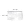 Lurrose Wedding Decor Plastic Comb 10pcs Clear Hair Combs Hair Clip Combs Plastic Bridal Wedding Veil Combs Fine Hair Styling Accessories for Women Girls Decorative Hair Combs Braided Wigs