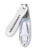 LONDONTOWN Flex Cut Nail Clippers with Removable Nail File, 360° Degree Rotating Swivel Head for Fingernails Toenails, Sharp Stainless Steel Precision Curved Cutters