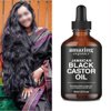 Jamaican Black Castor Oil - for Hair Growth, Body Massage Oil, Eyebrows, Eyelashes, Nail Care Grow & Moisturizing Organics Pure Cold Pressed