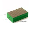 Glass Polish 15003 | Diamond Hand Pad, Hand-Held Sanding Block for Grinding, polishing, Sharp Edges | Grit 60