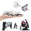 Arctic Sea Animal Figurines Set Small Cake Toppers 19PCS Christmas Toy Gift Polar Bear Figurine Plastic Arctic Fox Figure Penguin Figurines Snow Toys for Kids Toddlers Preschool Educational Playset