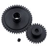 HobbyPark Metal Diff Differential Main Gear 42T & Motor Pinion Gear 27T Set for WLtoys A959-B A969-B A979-B K929-B 1/18 Scale RC Car Upgrade Parts (Black)