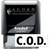 Common Office Stamp, Black Ink Self-Inking COD Stamp - Ideal for Payroll Clerks, Efficient and Convenient for Office Use, Durable 1/2 x 1-1/2, New and Improved Design, Easy to Use, Refillable Stamp