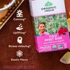 Organic India Tulsi Sweet Rose Herbal Tea - Holy Basil, Stress Relieving & Magical, Immune Support, Adaptogen, Vegan, USDA Certified Organic, Non-GMO, Caffeine-Free - 18 Infusion Bags, 1 Pack
