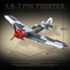 MISINI M6513 Lavochkin La-7 Fin Fighter Building Blocks Set, 638 PCS Airplane Model Building Kits, Educational Toys Gifts for Teens and Adults