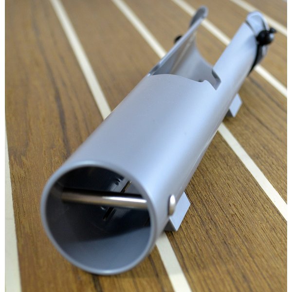 Riveted Rod Holder | Gray | Gimbal Pin for Nets, Gaffs, and Offshore Fishing Rods