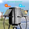 Solar Panel for Deer Feeder, 6V Solar Panel Outdoor Hunting Feeder Waterproof, Solar Power Battery Charger 6Volt with Mounting Bracket and Alligator Clip Design for Game Feeder