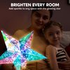 Klever Kits Prismatic 3D Light Art Puzzle, Build Your Own Colorful 3D Star Light, 99+ Light Bulbs, Includes Hanging Hook and USB Power Cable, Set of 3 Star Light Panels