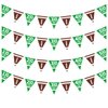 Football Party Supplies Football Paper Pennant Bunting American Football Theme Triangle Flags Banner for Birthday Party Decorations
