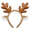 Dolkoic Cute Headband Reindeer Antlers Headband for Halloween Christmas Party Cosplay Costume Makeup Washing Face