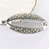 4Pcs Elegant Shining Rhinestone Crystal Banana Clip Hair Clincher Rounded Edges Hair Comb Fish Shape Grips Clamp Headwear for Women and Girls