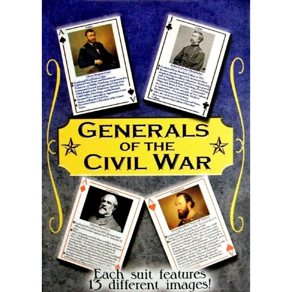 Generals of The Civil War Souvenir Playing Cards
