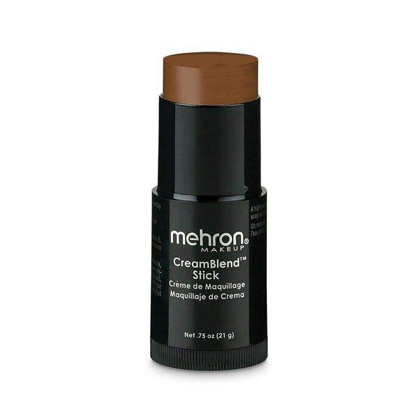 Mehron Makeup CreamBlend Stick - Foundation (.75 ounce) (Light Ebony)