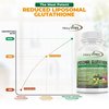 Liposomal Glutathione Supplement 500mg - Pure L Glutathione (GSH) Reduced - Active Form, Non GMO Phospholipid Complex - Made with Organic Whole Food for Glutathione Synthesis - Antioxidant - 120 Count