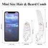 Stainless Steel Metal Hair & Beard Comb, AhfuLife Multifunctional Folding EDC Pocket Comb With Bottle Opener Fits In Keychain - Anti-Static Hair & Beard Care Comb Mustache Comb - Presented in Gift Box