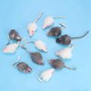 JTLB Cat Toy Mouse,Toy 12 Rabbit Fur Mice 14×10×4 12pcs Pet Cat Toy Small Plush Mouse Funny Cat Toy Fake Mouse for Kitten Cat
