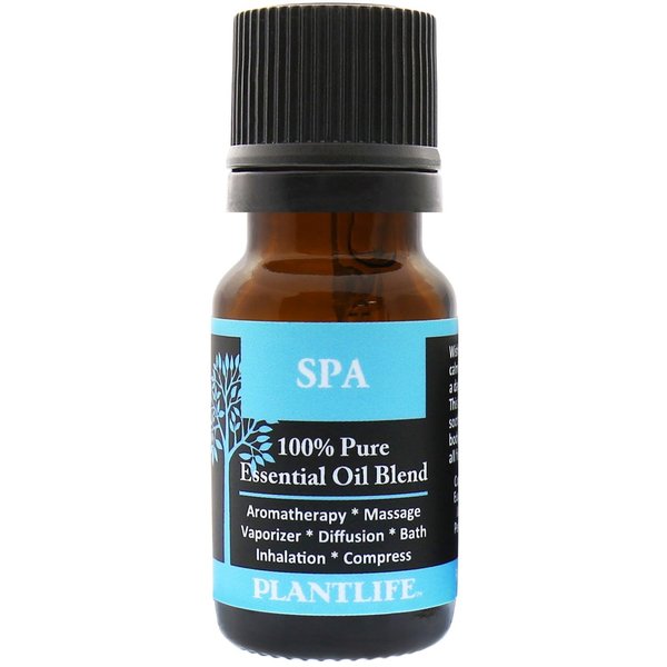 Plantlife Spa Aromatherapy Essential Oil Blend - Straight from The Plant 100% Pure Therapeutic Grade - No Additives or Fillers - Made in California 10 ml