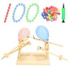 Pintada Handmade Wooden Fencing Puppets Balloon Game-2024 New Handmade Wooden Battle Bots Whack a Balloon Games；Party Games for Adults and Kids；Fun Board Games for 2;Two Player Games（Not Assembled ）.