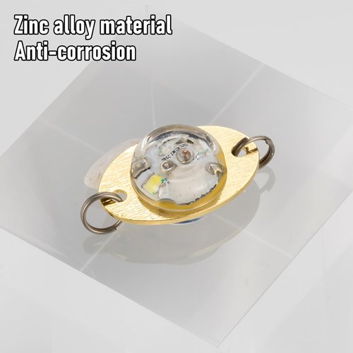 Dr.Fish 5 Pack Fishing Deep Drop Lights LED Fishing Lure Fishing Light Attractant Spoon Flasher Underwater Trolling Salmon Halibut Bass