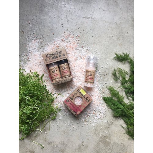 HimalaSalt Refillable/Adjustable Himalayan Salt Grinder - 4 oz