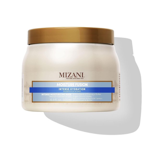 Mizani Moisture Fusion Intense Moisturizing Mask | Restores Hydration in Curls & Coils | Deep Conditioning Hair Mask For Dry Hair | Moisturizes Without Buildup | With Argan Oil and Honey |16.9 Fl Oz