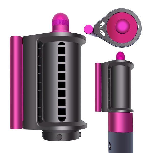 Anti-Flight Flyaway Attachment Nozzle Compatible with Dyson Airwrap Styler HS01 HS05, Esctabalt Smoothing Attachments for Dyson Airwrap, Hair Smoothing Dryer Accessories for Dyson