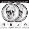 40Pcs Halloween 2024 Party Supplies 20 Plates + 20 Napkin Halloween Birthday Party Decorations (Halloween Skull)