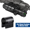 UUQ Hunting Airsoft Gun Lasers - Military Grade Green Laser Sight for Rifle with 20mm Picatinny Mount & 1'' Ring Mount Adapter, Remote Pressure Switch,Battery Dot for Accurate and Reliable Performance