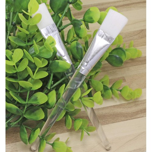 Shapenty Face Mask Brushes Cosmetic Beauty Tool Soft Synthetic Hair Facial Applicator Brush with Acrylic Handle for Eye Mask, Mud Clay Mask, Serum Peel or DIY Needs, 10PCS