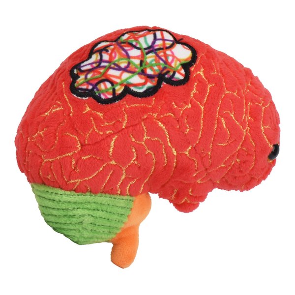 GIANTmicrobes ADHD Plush - Spread Awareness About Brain Health and Neurodiversity with Memorable Brain Plush, Educational Gift for Friends, Doctors, Therapists, Psychologists, and Those with ADHD