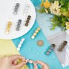 UNICRAFTALE 20Pcs 5 Colors Hair Barrettes Settings Brass DIY Blank Hair Barrettes for DIY Macaron Resin Barrettes Metall Cabochon Hair Clips with Glass Cabochons for Women Headwear Hair Accessories
