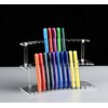 LamChyar Acrylic Pen Holder, 2 Tier Pen Holder, Pen Display Stand 30-Slots, Pencil Display Case, Pen Organizer for Home Store Office School Supplies