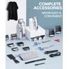 Moorehl Professional Hair Clippers for Men, Cordless Barber Clippers for Hair Cutting Kit, Wireless LCD Display & Silver Metal Casing Hair Trimmers Set, Rechargeable Haircut Machine for Family