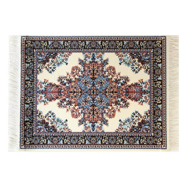 Beige Dollhouse Rug, Miniature Doll House Accessory, Carpet for 3” to 12” Dolls, 10 x 7, Rectangle, Toy Carpeting Decor