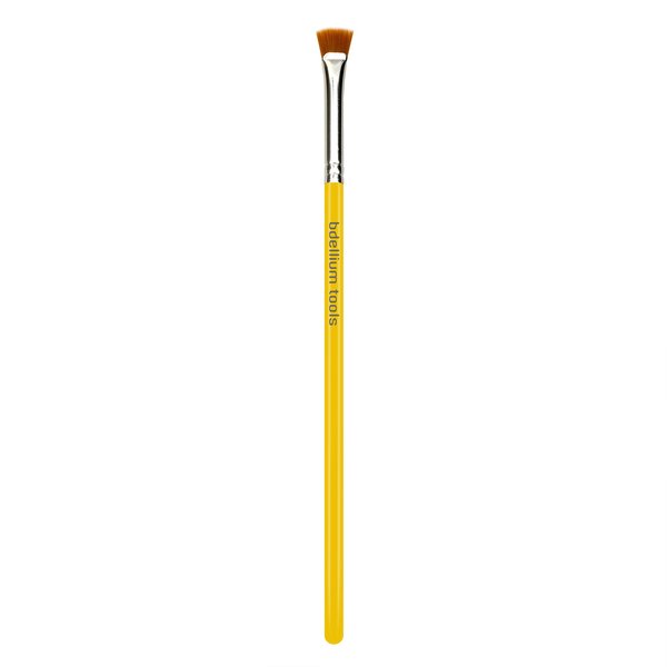 Bdellium Tools Professional Makeup Brush - Studio Series 731 Mascara Fan - With Soft Synthetic Fibers, For Applying Mascara (Yellow, 1pc)