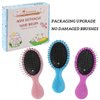 Toddler Detangler Hair Brush Travel Detangling Brushes 3Pcs Women Valentines Day Best Gift Small Wet Hair Brush For Baby Kids Pocket hairbrush Pro, for Curly Hair, Wet Dry Hair Tangle Brush