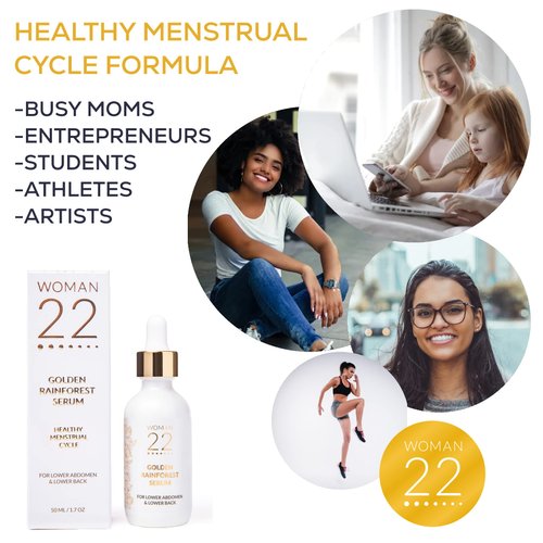 Topical Soothing Serum for Difficult Periods, Cramps, Bloating & more. Apply Lower Abdomen/Lower Back. Formulated w/Certified Organic & Fair Trade Ingredients