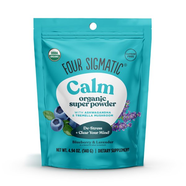Four Sigmatic Sleepy Girl Mocktail Powder | Magnesium, Organic Chamomile Extract & Lavender | Magnesium Drink Powder with Organic Tremella Mushroom Extract and Blueberry Powder Drink Mix (4.94 oz.)