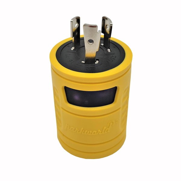 Parkworld 60691 NEMA L6-20P to L6-30R Adapter, Twist Lock L6 20A Plug to 30A Socket Adapter