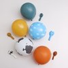 MYDECORBL Balloons Combination,91 Pcs Cow and Clouds Party Balloons Garland Arch Kit Slate Blue Natural Sand Cloud Retro Burnt Orange Mustard Yellow Balloon for Baby Shower Farm Theme Birthday Party