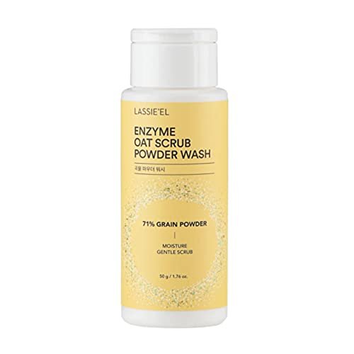 Lassie'el Enzyme Oat Scrub Powder Wash 50g / deep-cleansing Enzyme Wash / Made with EWG green grade ingredients